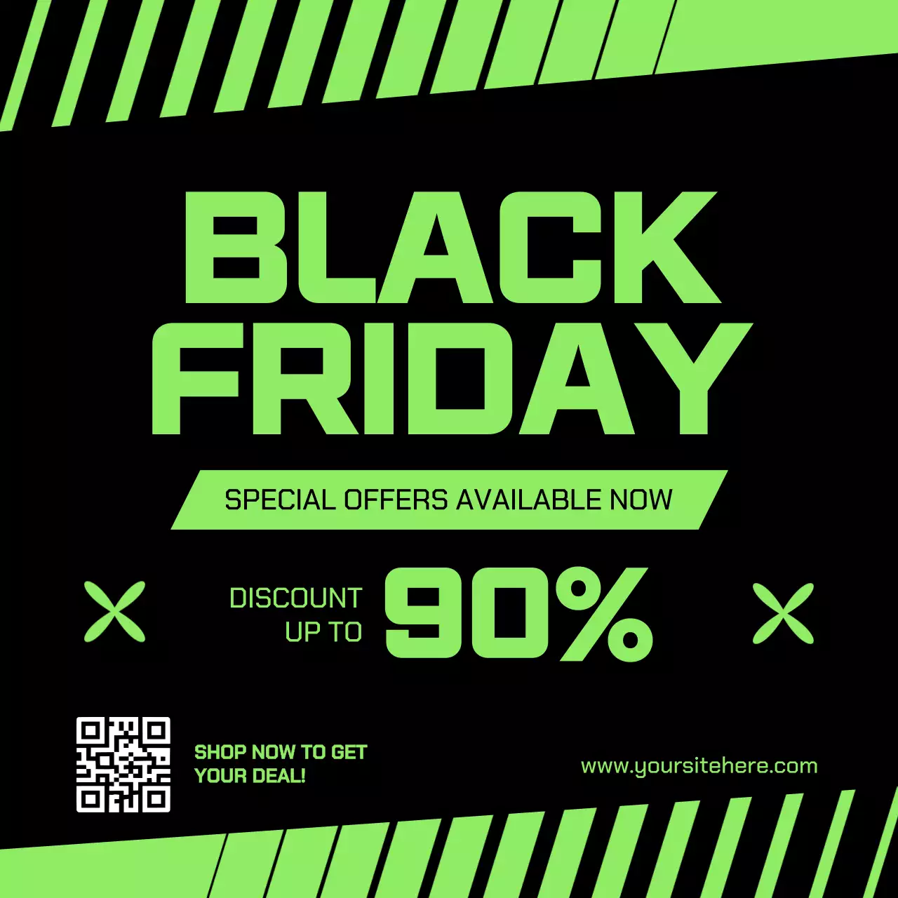 Green Bold Sale Promotion Social Media Post