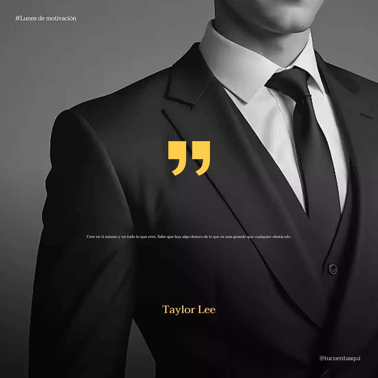 Black Photo Motivational Quotes Social Media Post