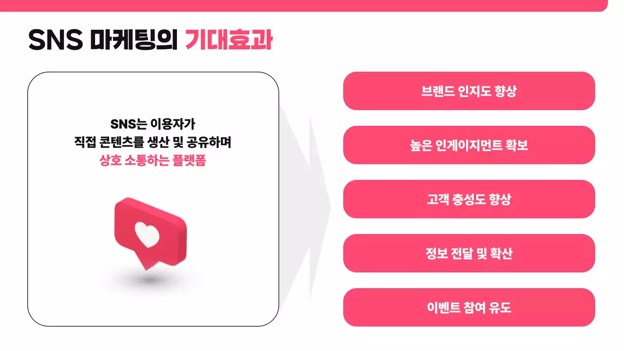 핑크 모던 SNS 제안서