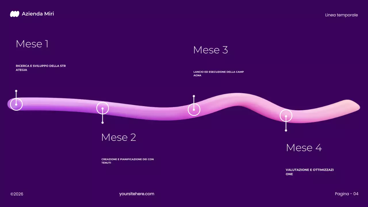 piano di marketing 3d moderno e audace