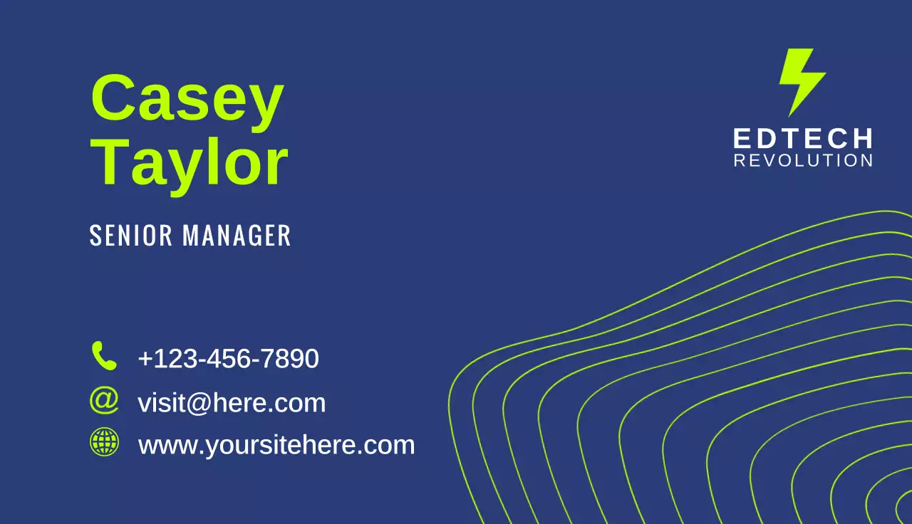 Blue Modern Business Card