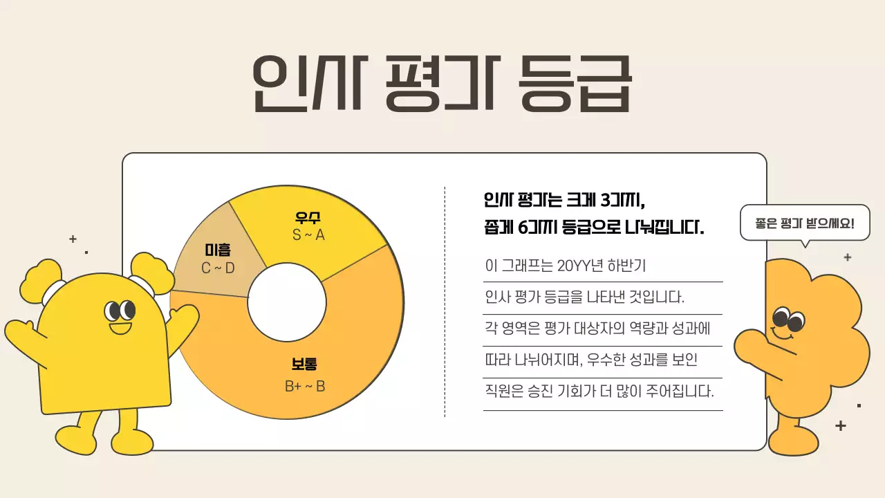 베이지의 아기자기한 인사 관리 교육자료