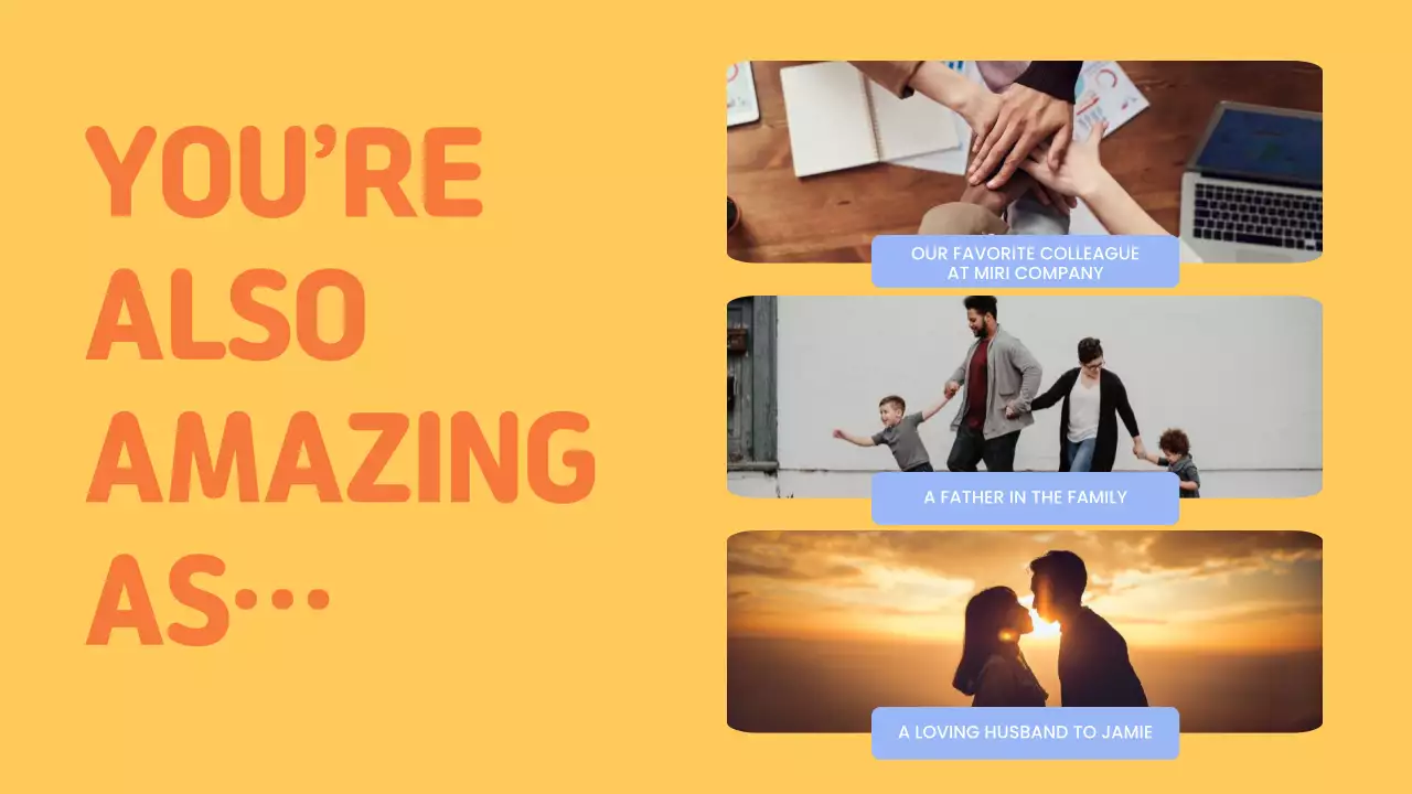 Yellow Simple Birthday Card Presentation