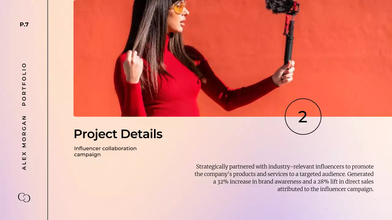 Pastel elegant portfolio presentation template