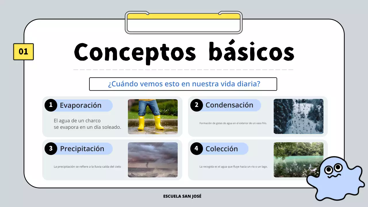 gris simple lección de agua