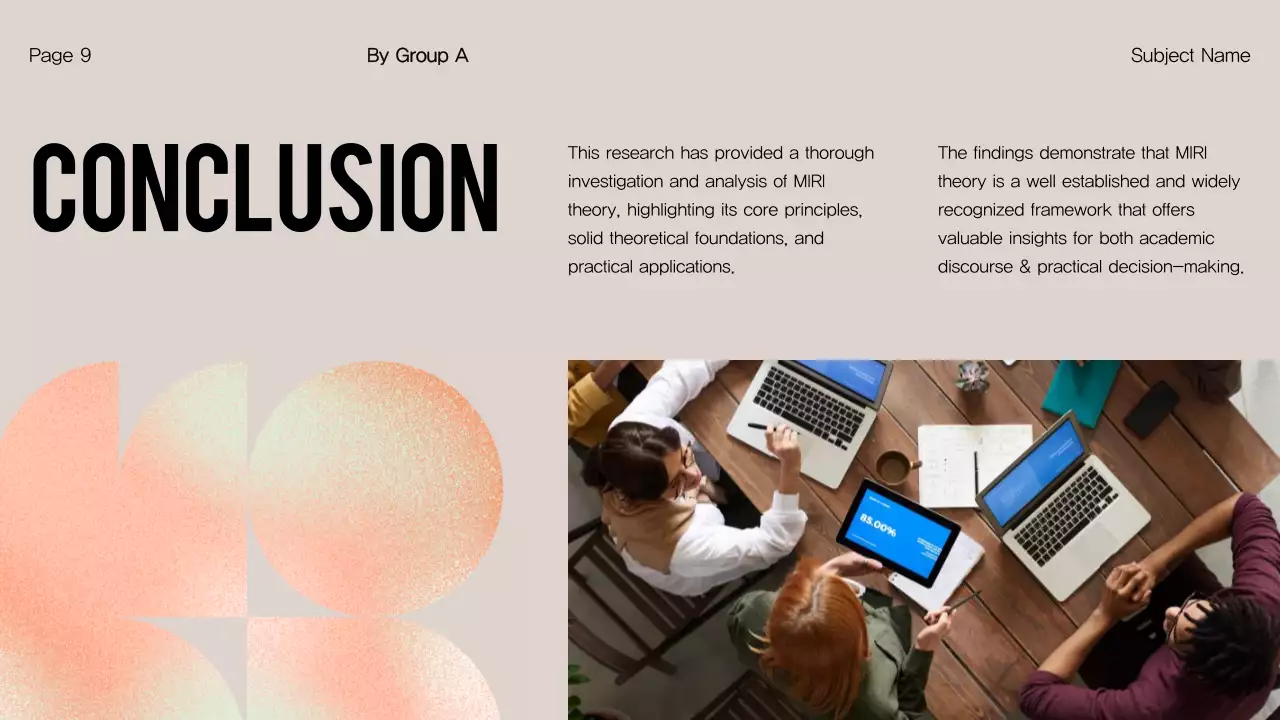 Trình bày dự án Orange Modern