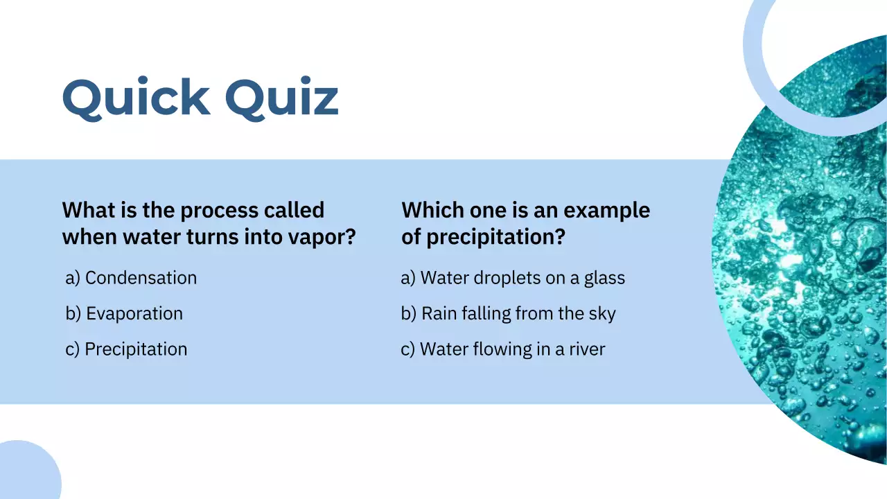 Blue Modern Water Lesson Presentation