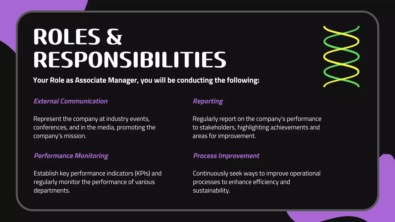 Black Modern Employee Guide Presentation