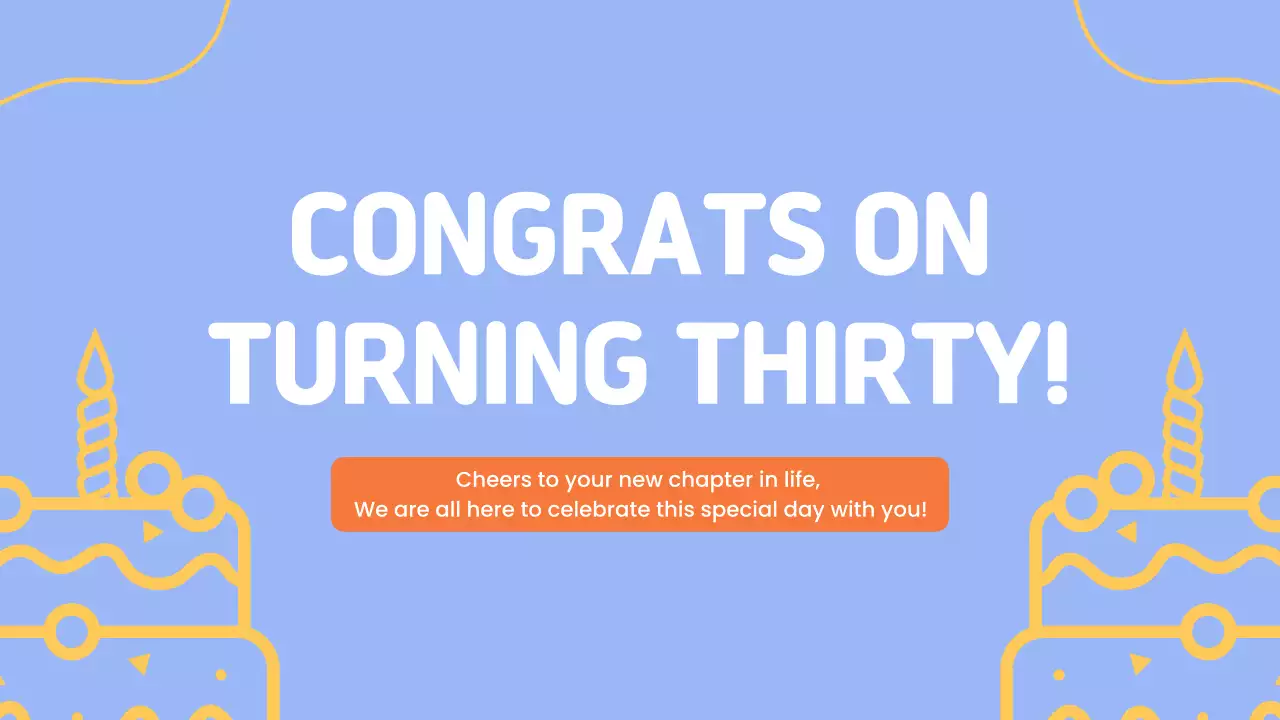 Yellow Simple Birthday Card Presentation