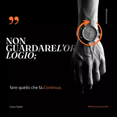 citazione di motivazione minimal nera