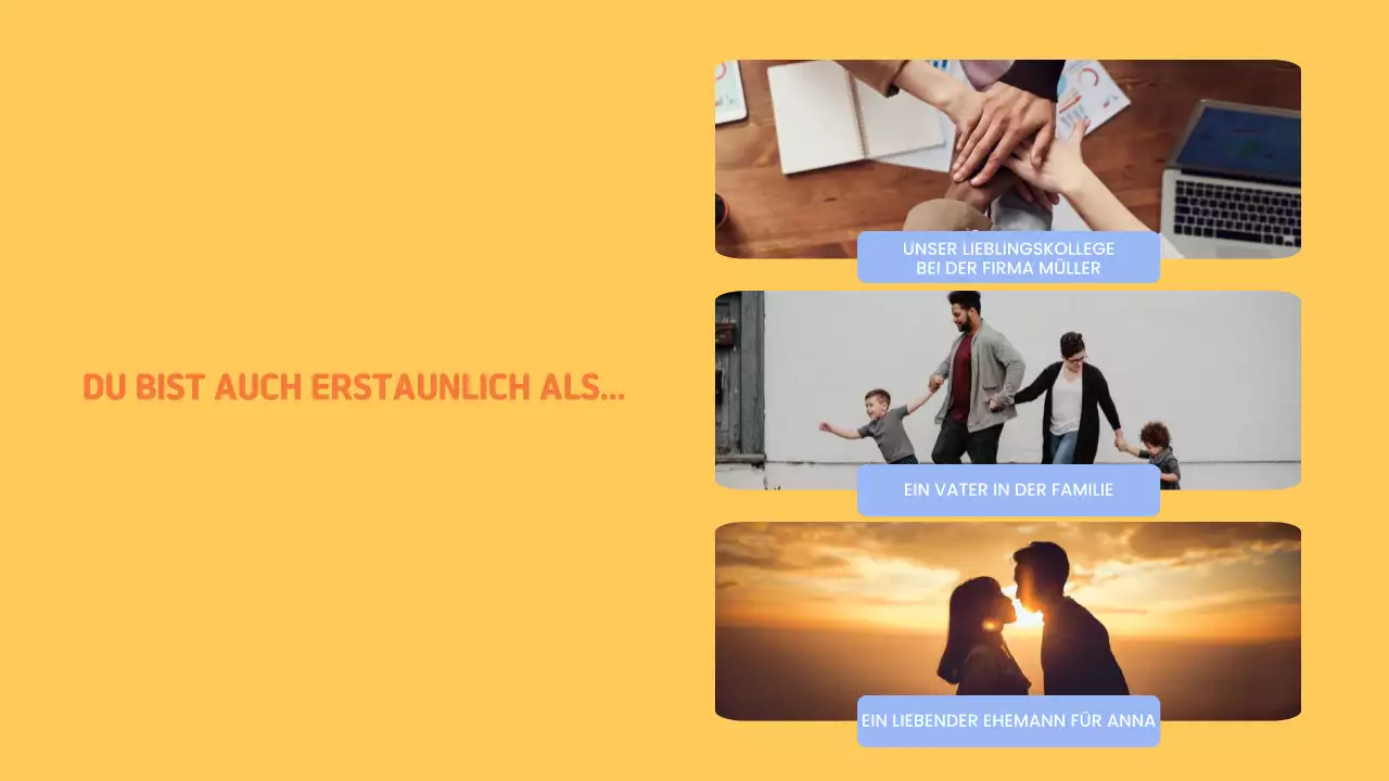 orange einfache Geburtstagspräsentation