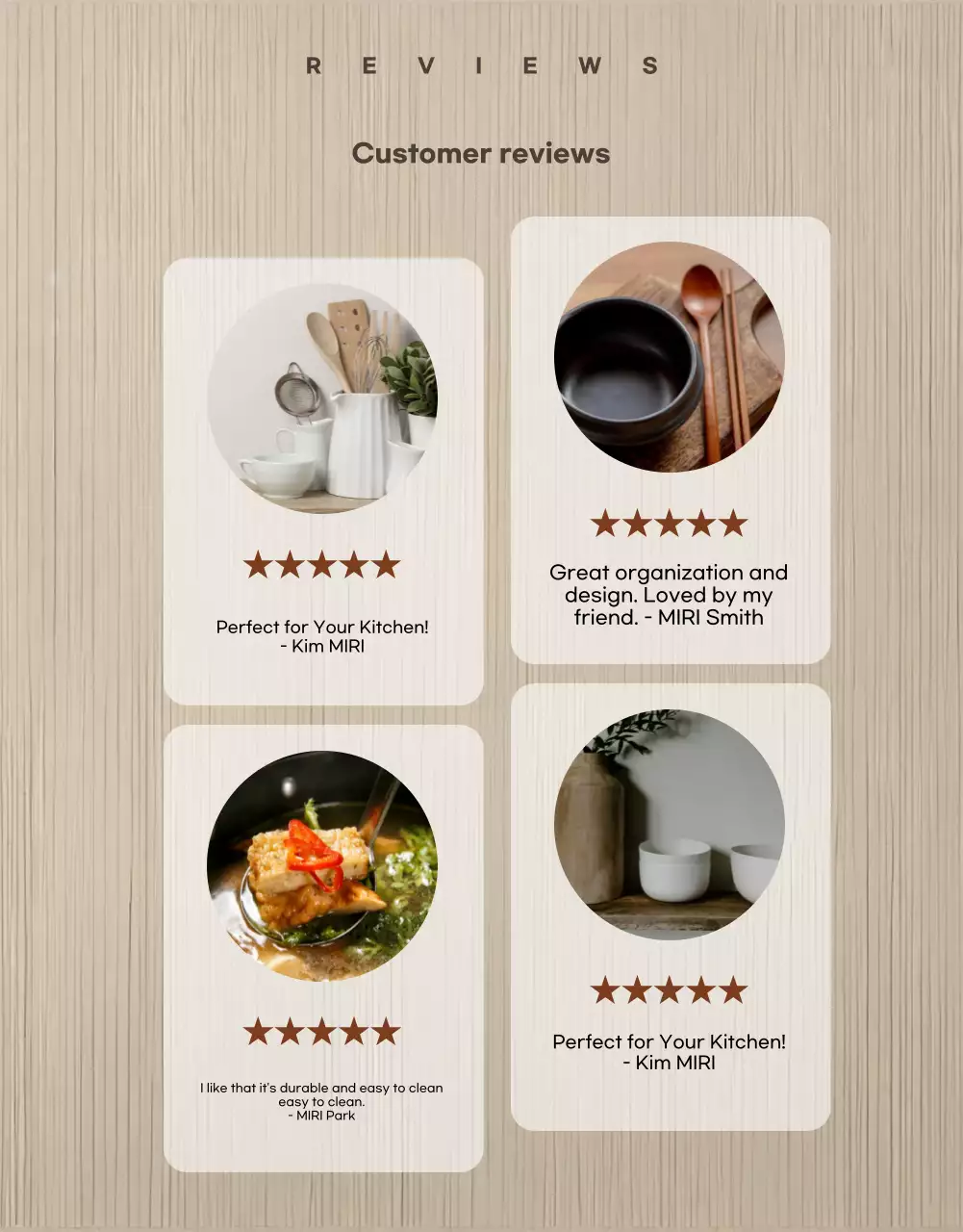 Beige Minimalist Kitchen Promotion Poster