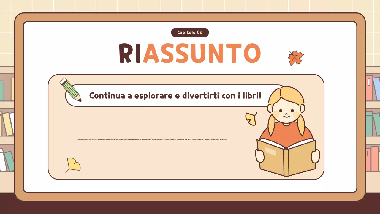 corso di letteratura semplice arancione