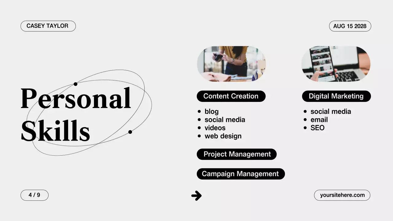 White Modern Portfolio Presentation