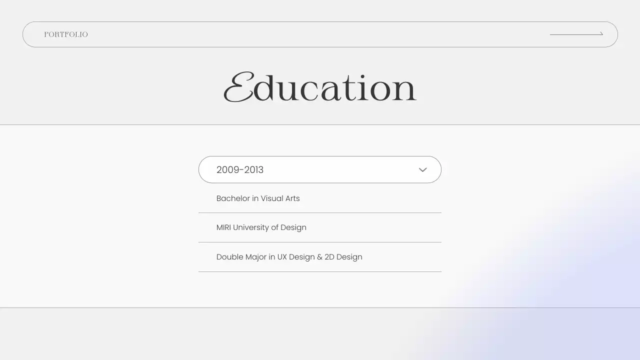 Presentasi Resume Portofolio Elegan Putih