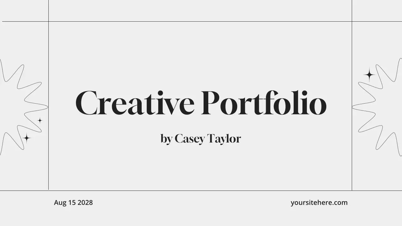 White Minimal Portfolio Presentation