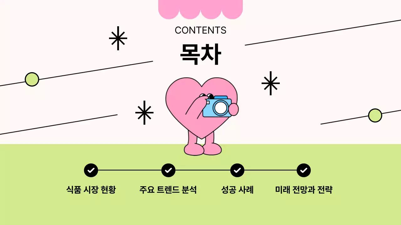 핑크의 심플한 식품 산업 분석 보고서