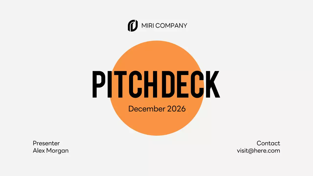 Orange Modern Business Pitch Presentation