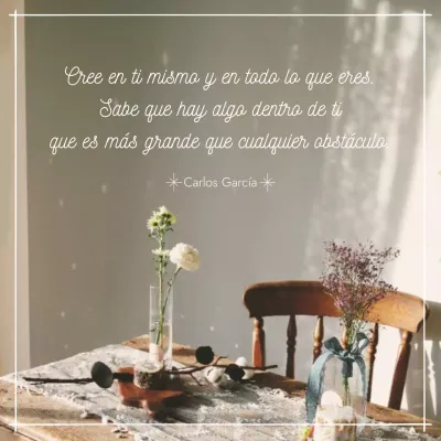 anuncio de motivación rústico beige