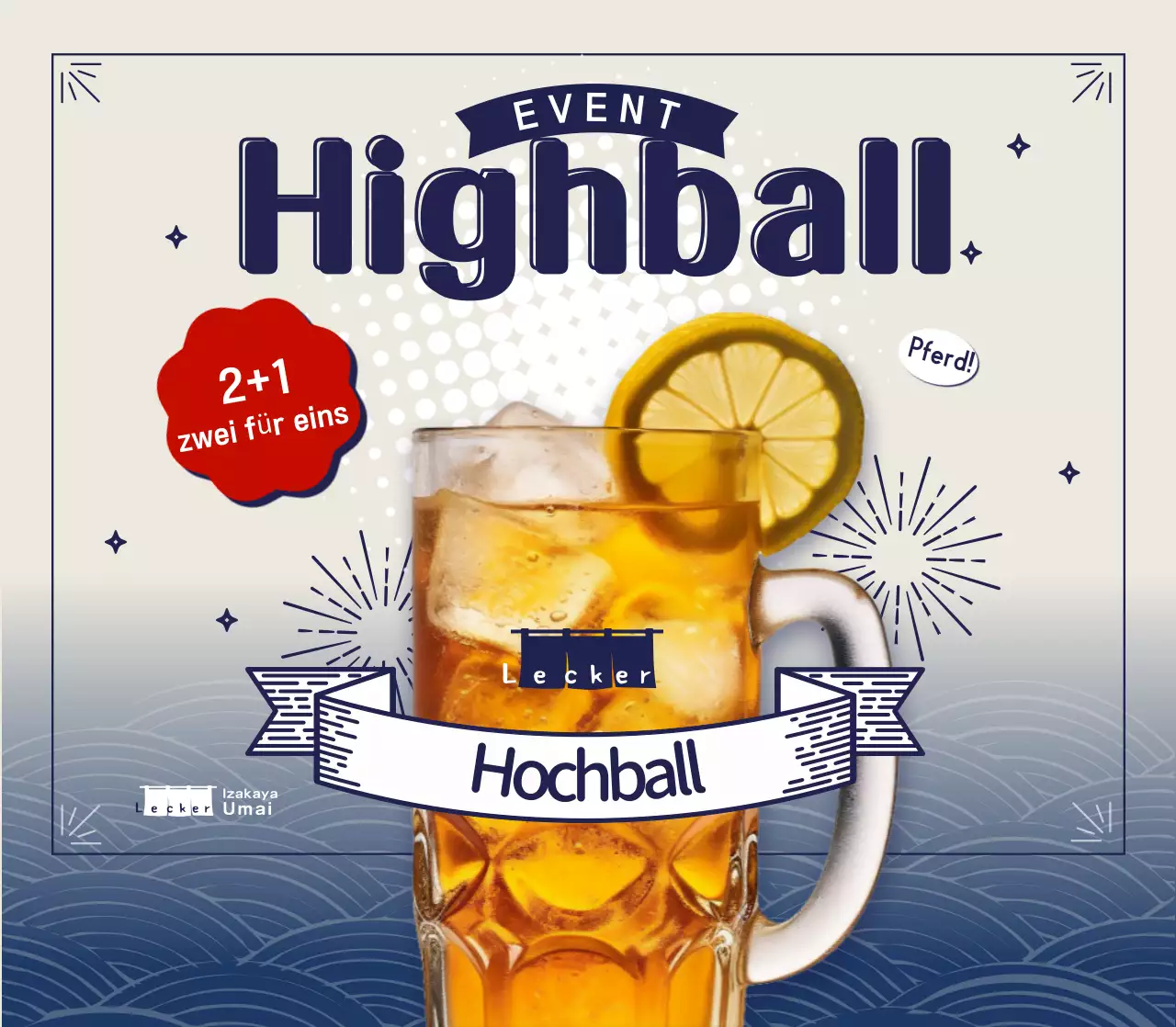 Retro Izakaya Highball-Veranstaltung
