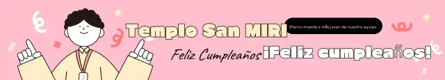 Feliz cumpleaños en rosa