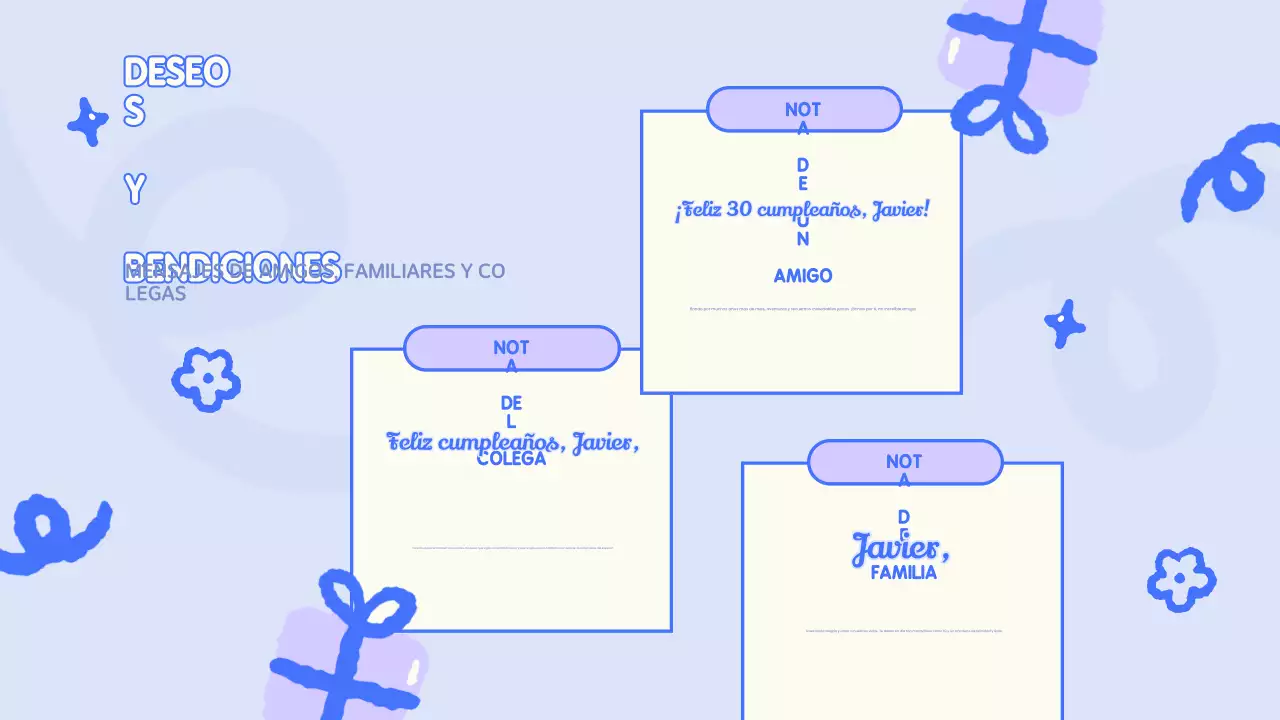 Presentación de Blue Playful Birhtday