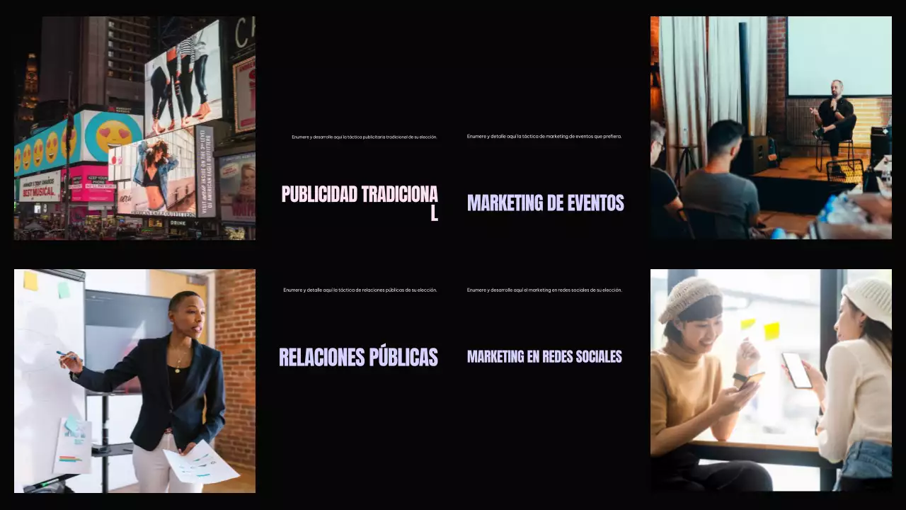 Plan de marketing Black Modern