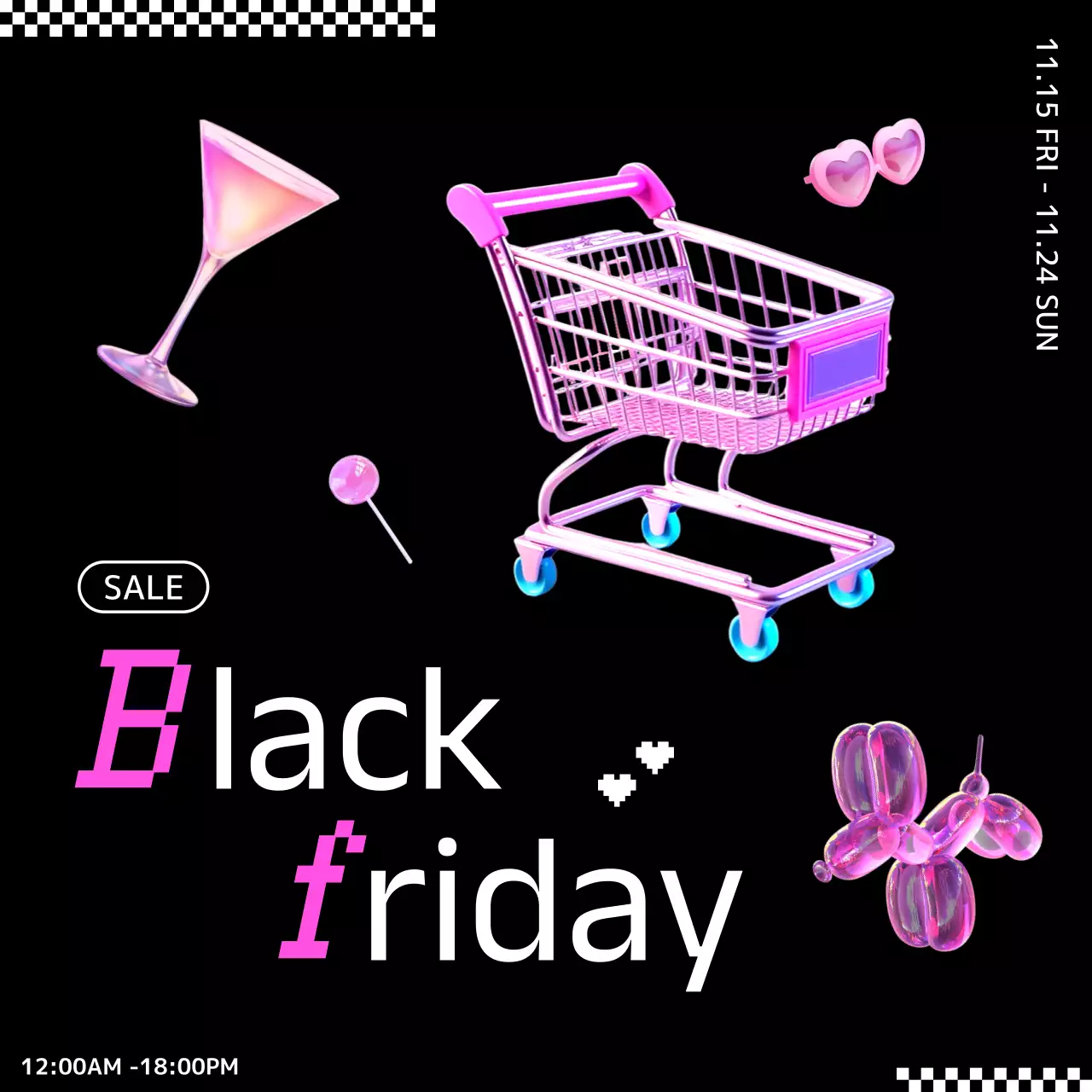 黒 ポップ セール ポスター