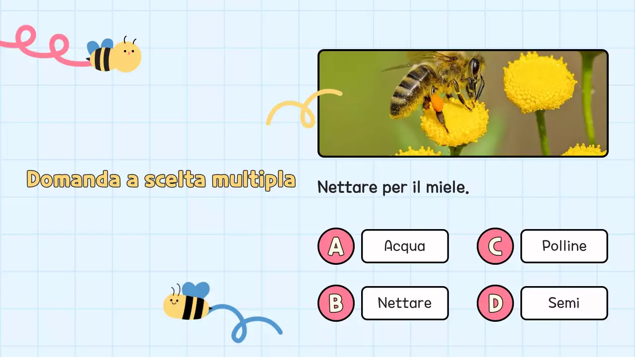 Quiz giallo per la presentazione degli studenti della scuola