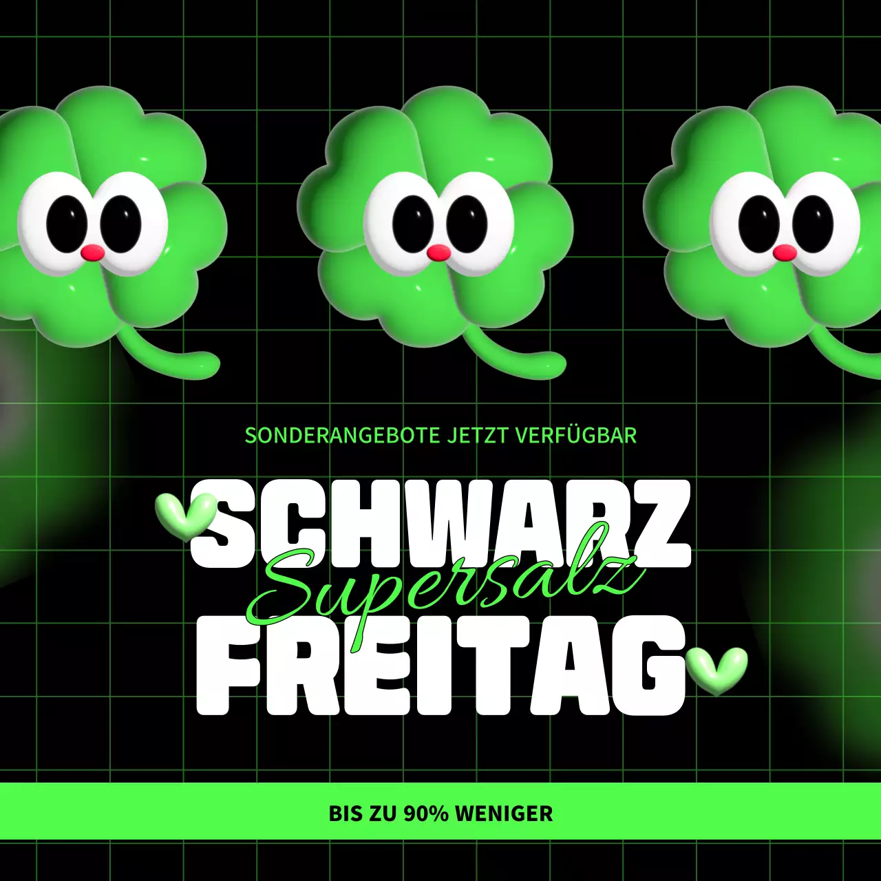 black trendy sale promotion