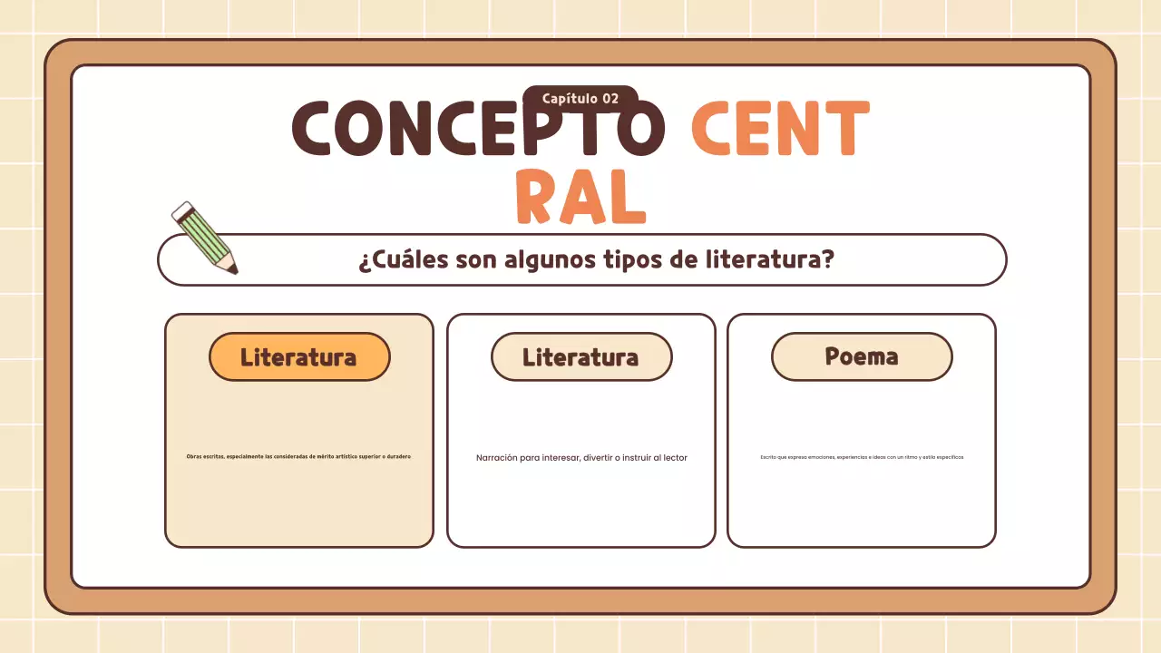 curso de literatura simple naranja
