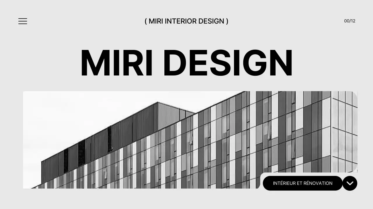 Un briefing de marque pour un intérieur de bureau moderne en noir et blanc