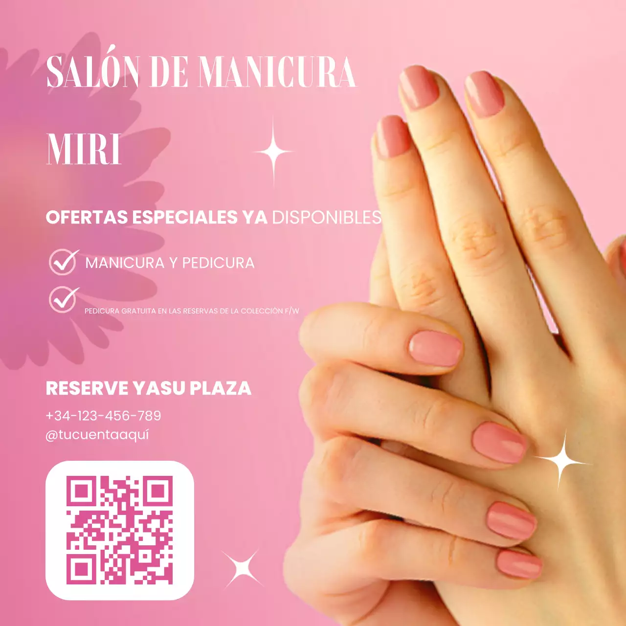 promoción salón de manicura moderno
