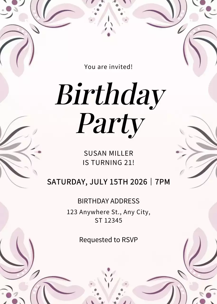 Thiệp cưới màu trắng thanh lịch