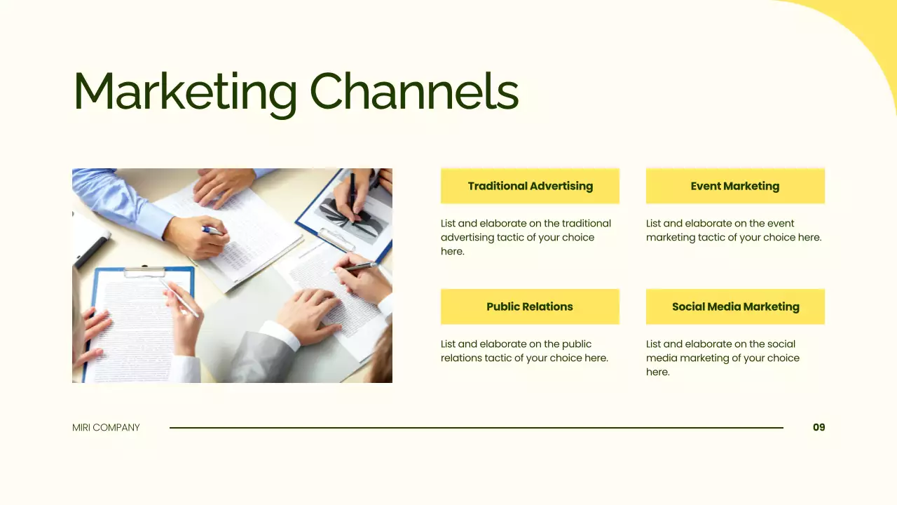 Green Modern Marketing Plan Presentation