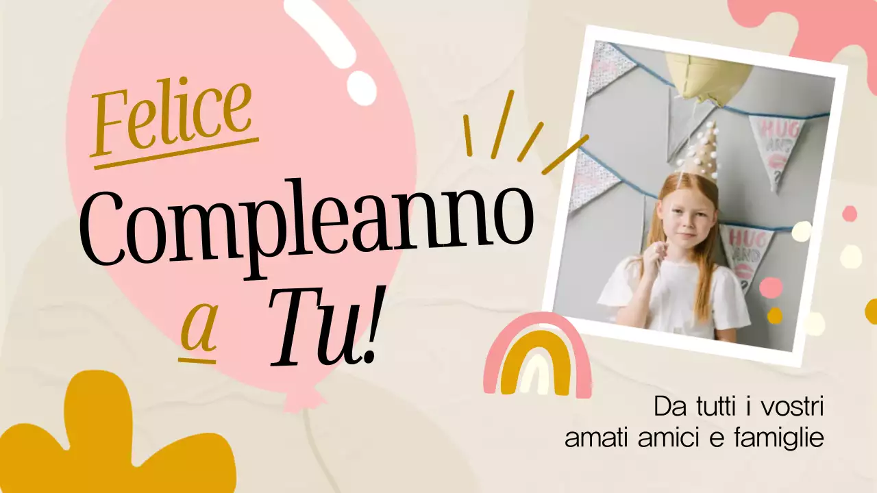 Biglietto di auguri minimal rosa e grigio