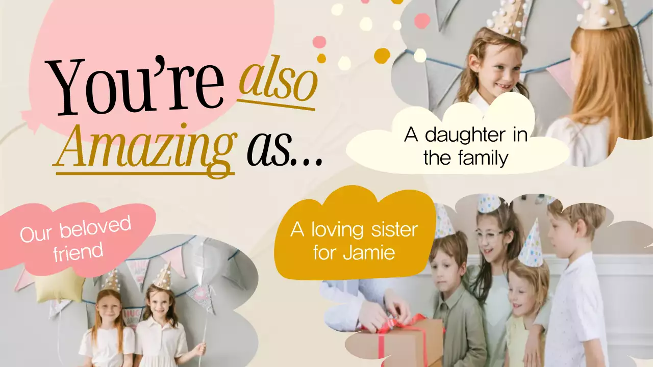 Beige Simple Birthday Invitation Presentation