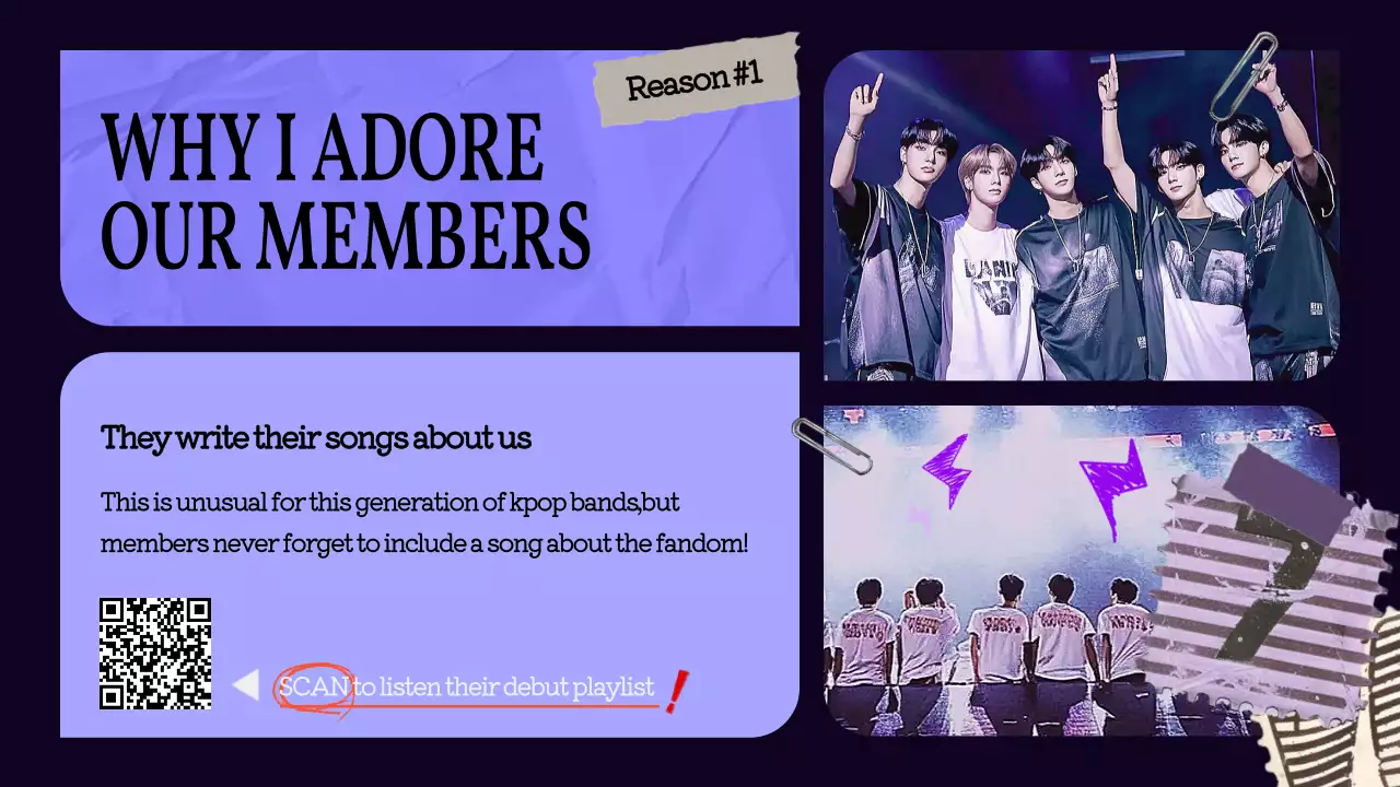 Purple Trendy Charms Guide Presentation