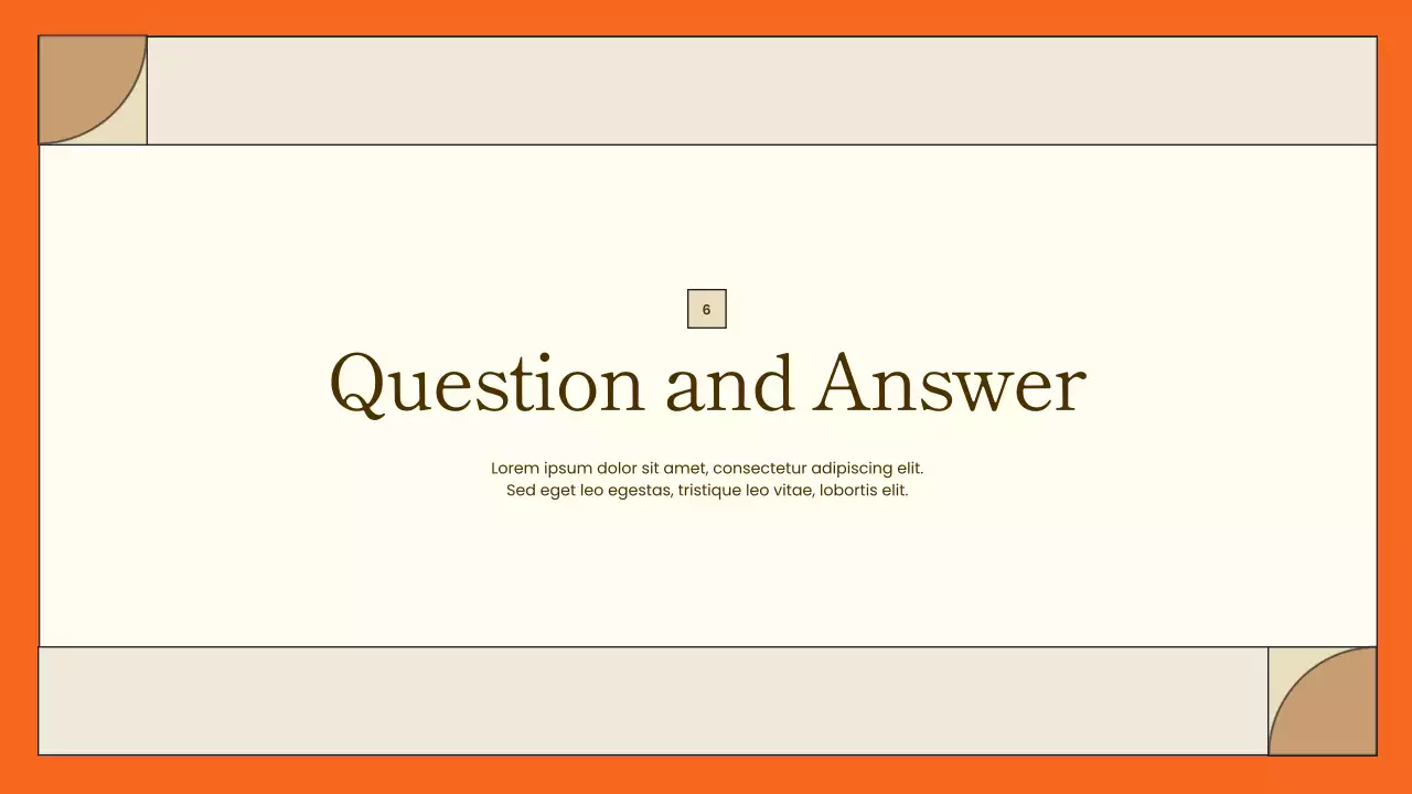 Orange Modern Project Presentation