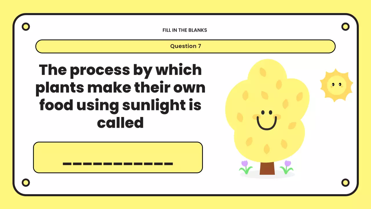 Yellow Playful Quiz Announcement Presentation