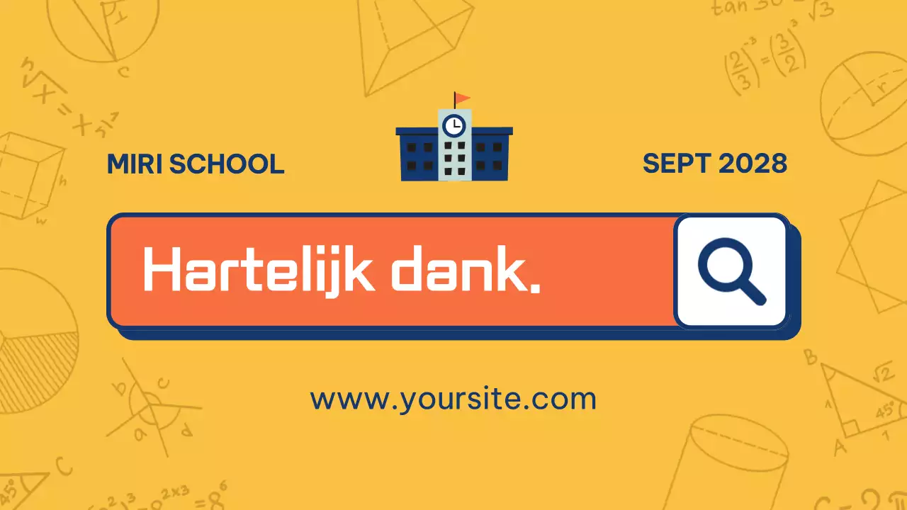 blauw eenvoudige wiskunde klasgids presentatie