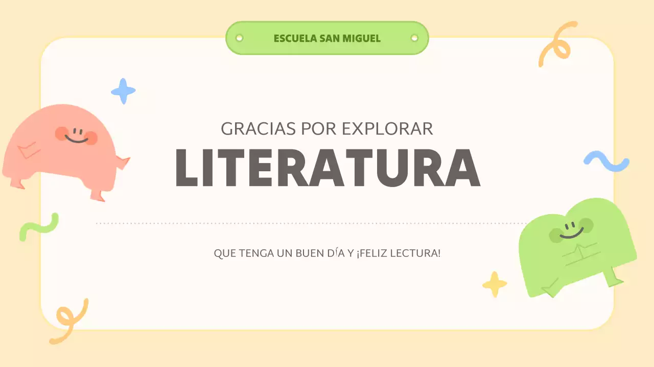 clase de literatura abstracta amarilla