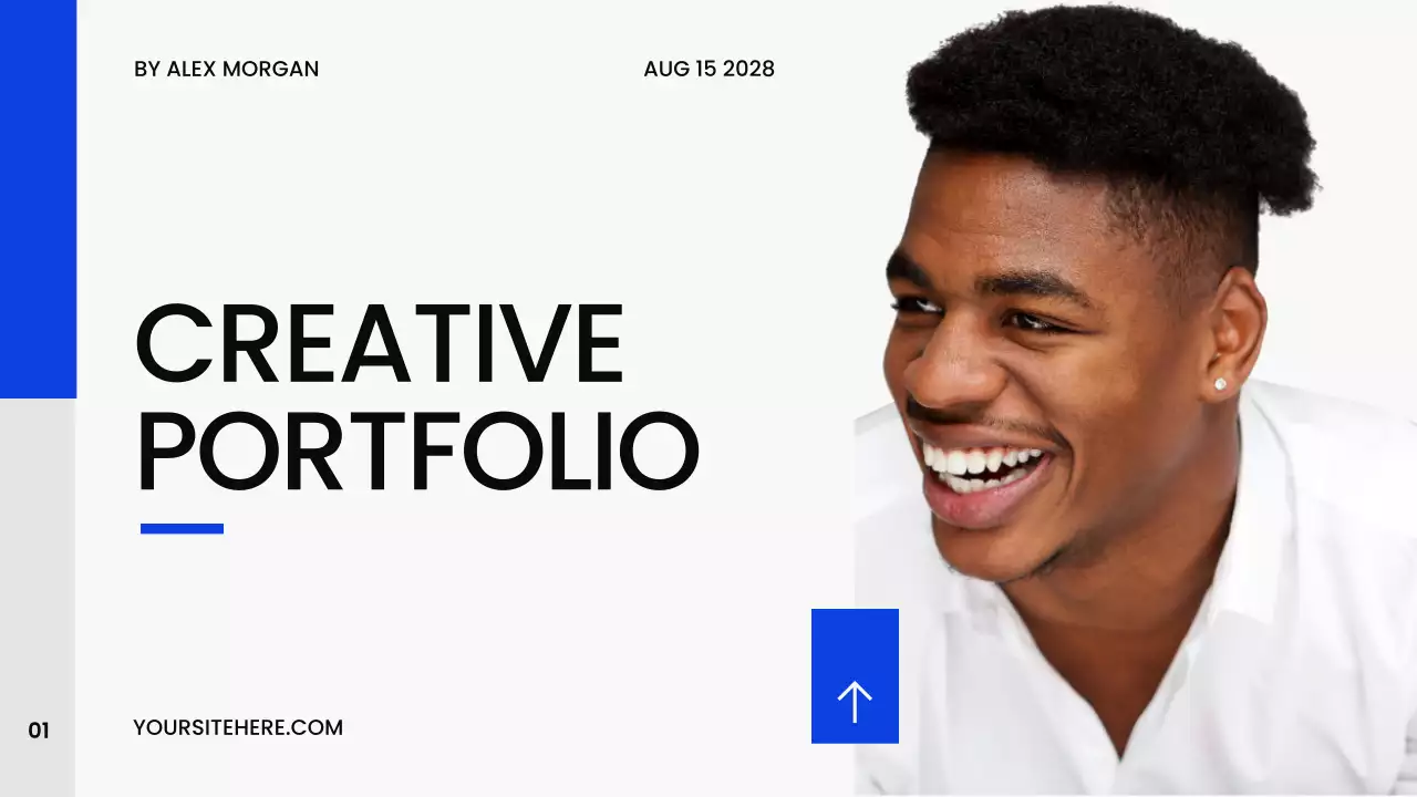 Presentasi Portofolio Modern Biru