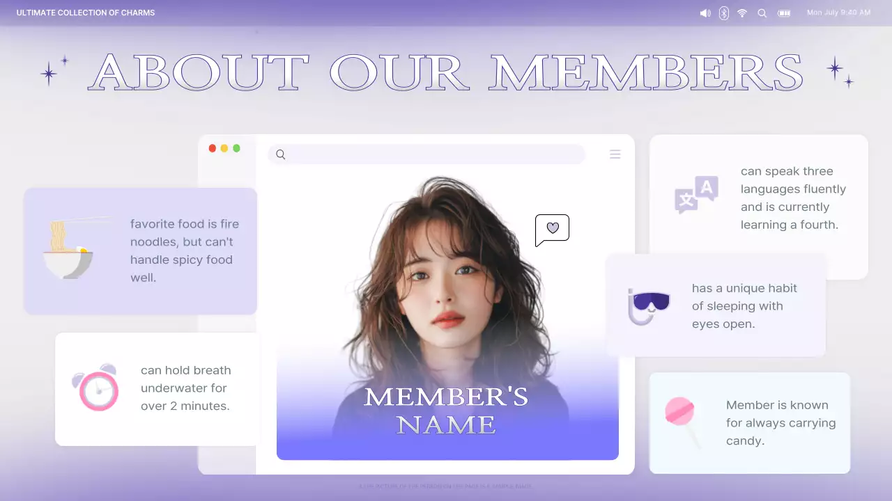 Purple Trendy Fandom Advertisement Presentation