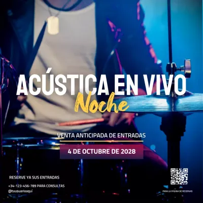 Blue Photo Promoción de eventos musicales Publicación en redes sociales