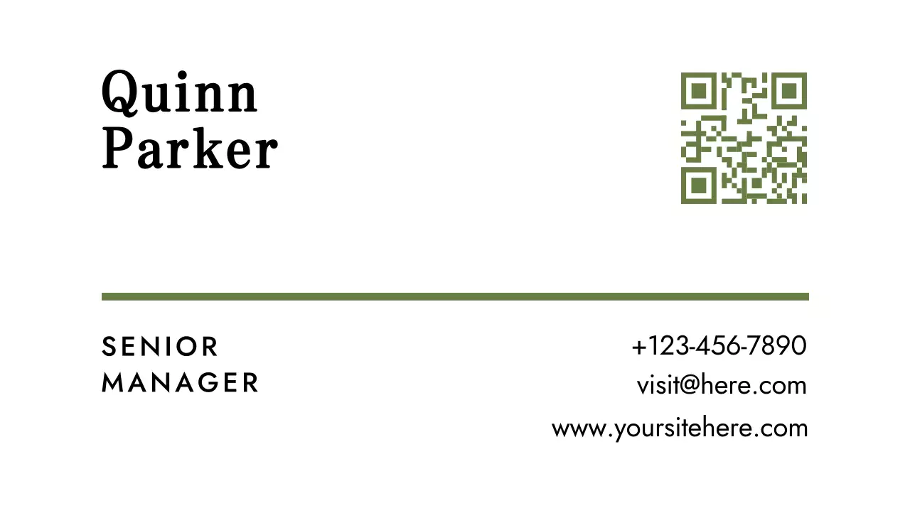 White Minimal Business Card