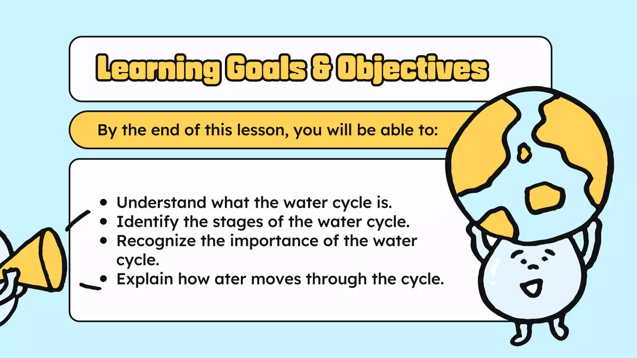 Blue Yellow class materials science cartoon water illustration