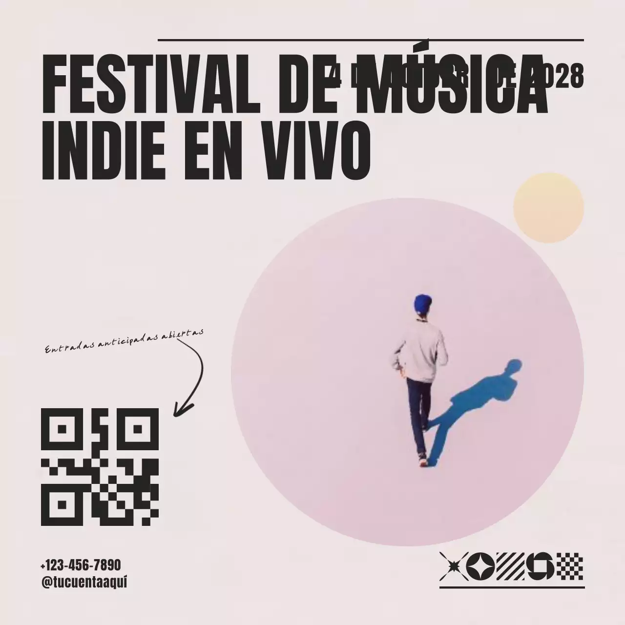 beige modern music promotion