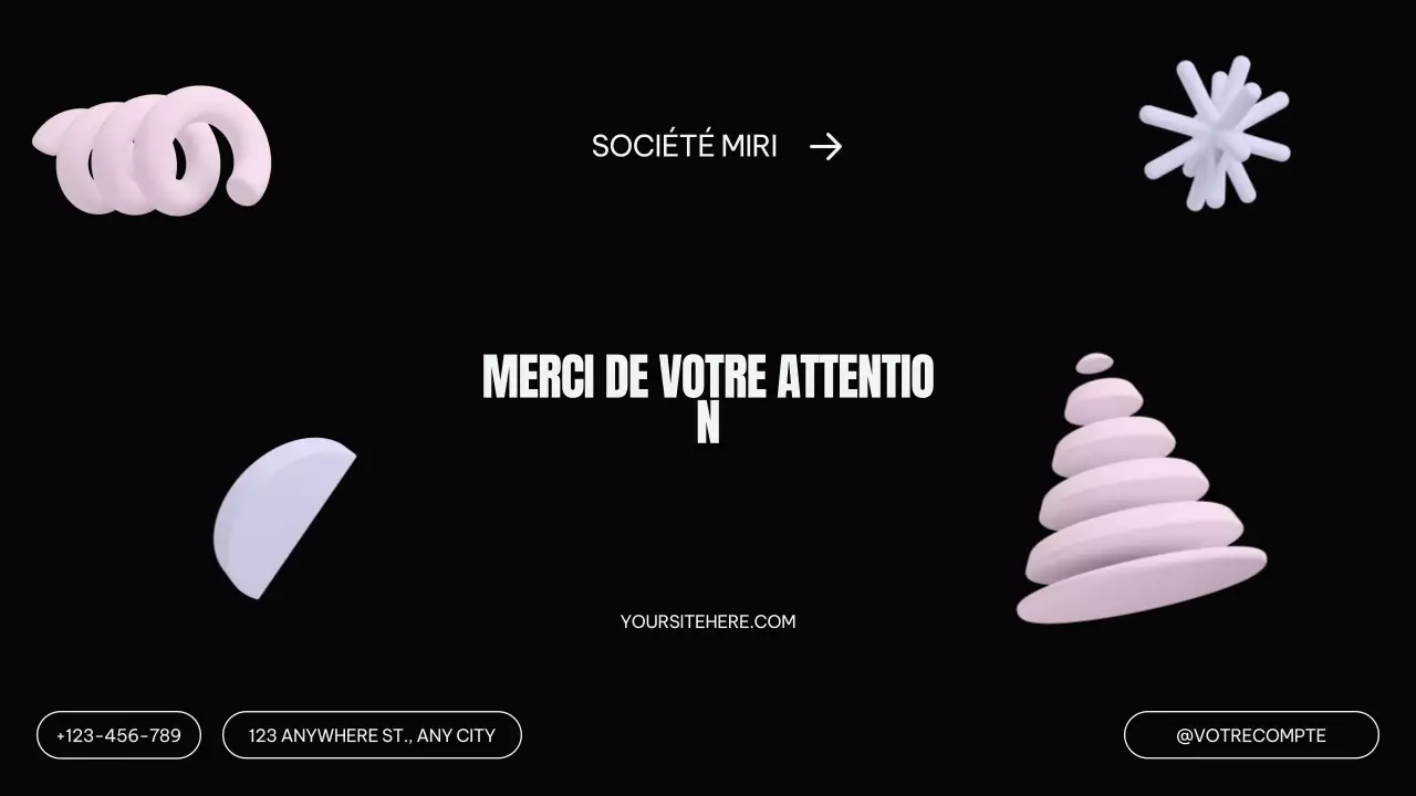 Plan de marketing moderne noir