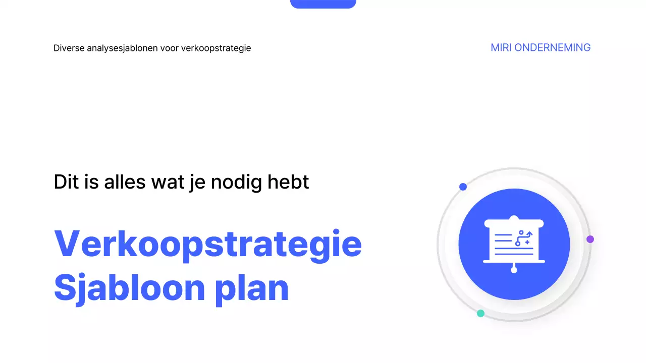 Blue Modern Verkoopstrategieplan